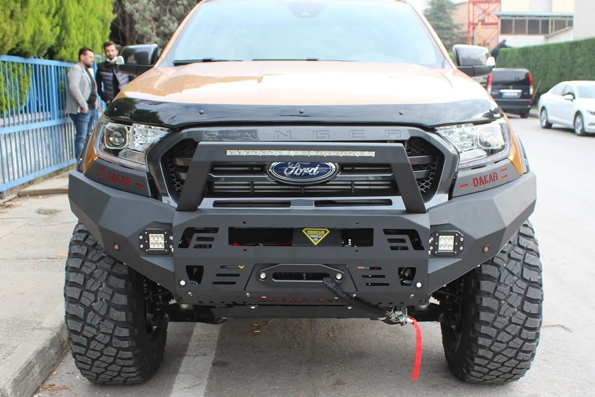 Ford Ranger Dakar Ön Tampon Siyah Sensörsüz Işıklı 2011-2015