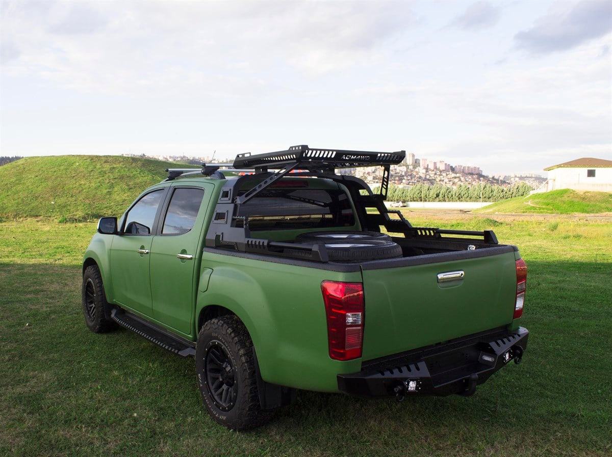 Isuzu D Max Sepetli Rollbar (D Max Kasa Üstü Sepetli Roll Bar) AQM