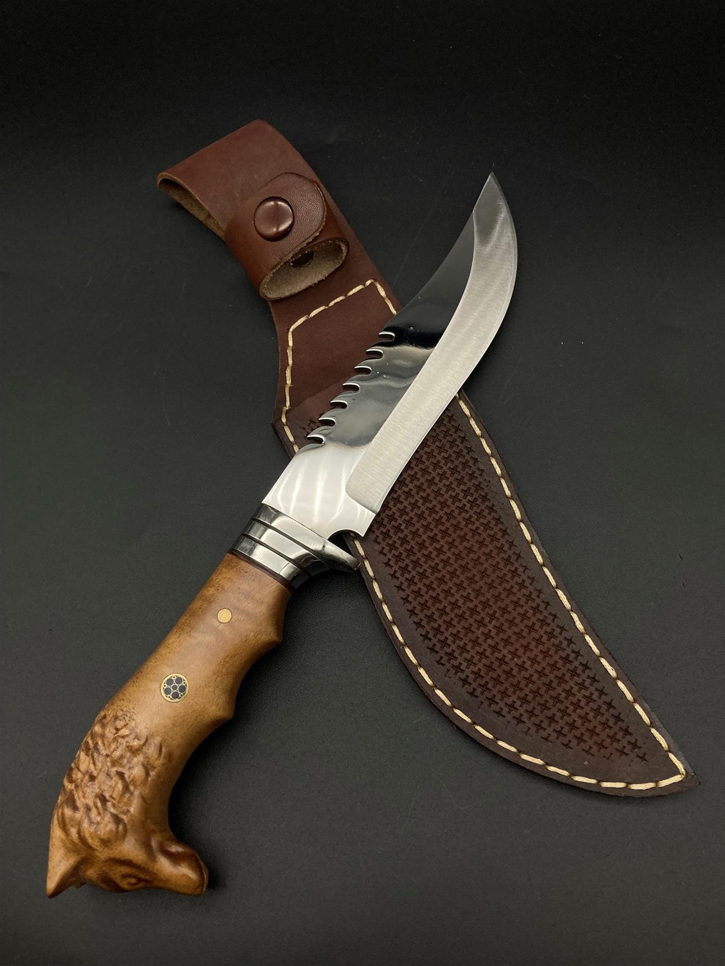 Kurt Başlı Tırtıklı Bıçak 28 Cm (No:1) BB50