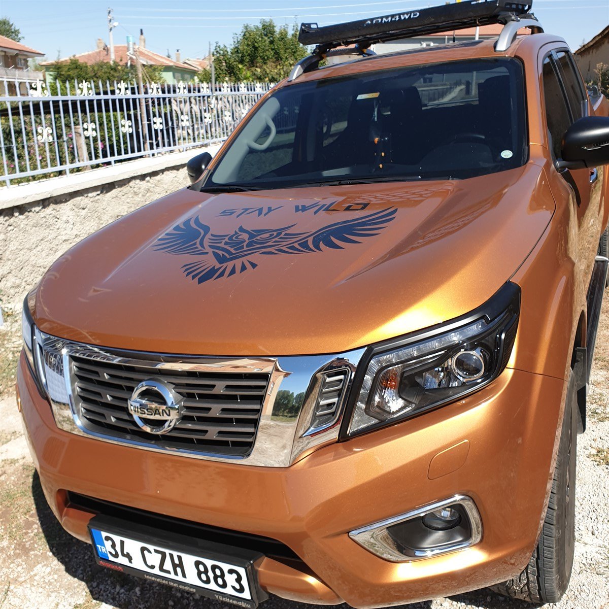 Nissan Navara Tavan Çıtası Rayı Lüks Falcon Serisi Siyah Gri
