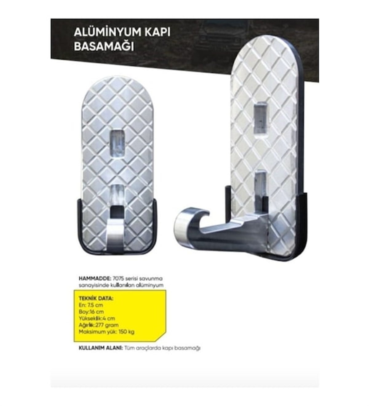 Off Rad Alüminyum Kapı Basamağı (BSH)