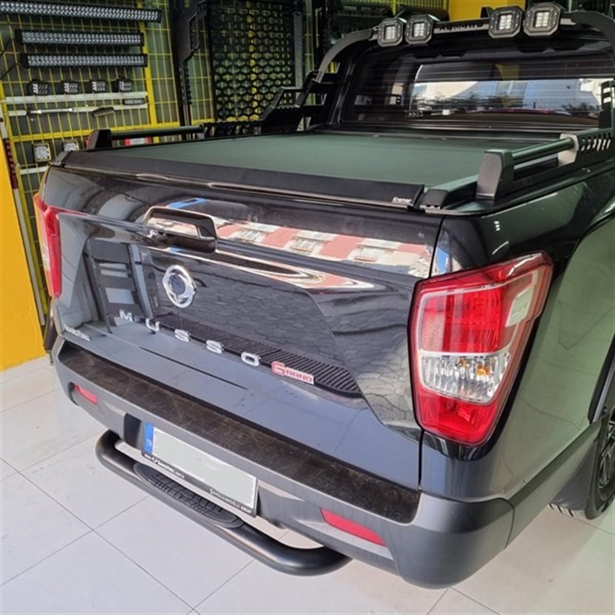 SsangYong Musso Grand Arka Tampon Koruma Siyah 2019 +
