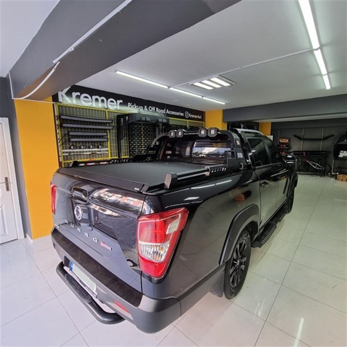 SsangYong Musso Grand Arka Tampon Koruma Siyah 2019 +