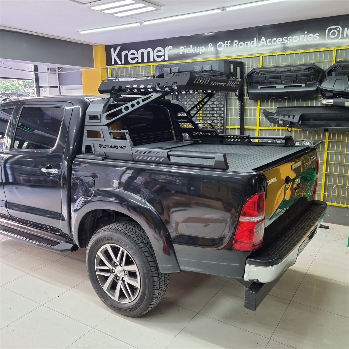 Toyota Hilux Sepetli Rollbar (Hilux Kasa Üstü Sepetli Roll Bar)