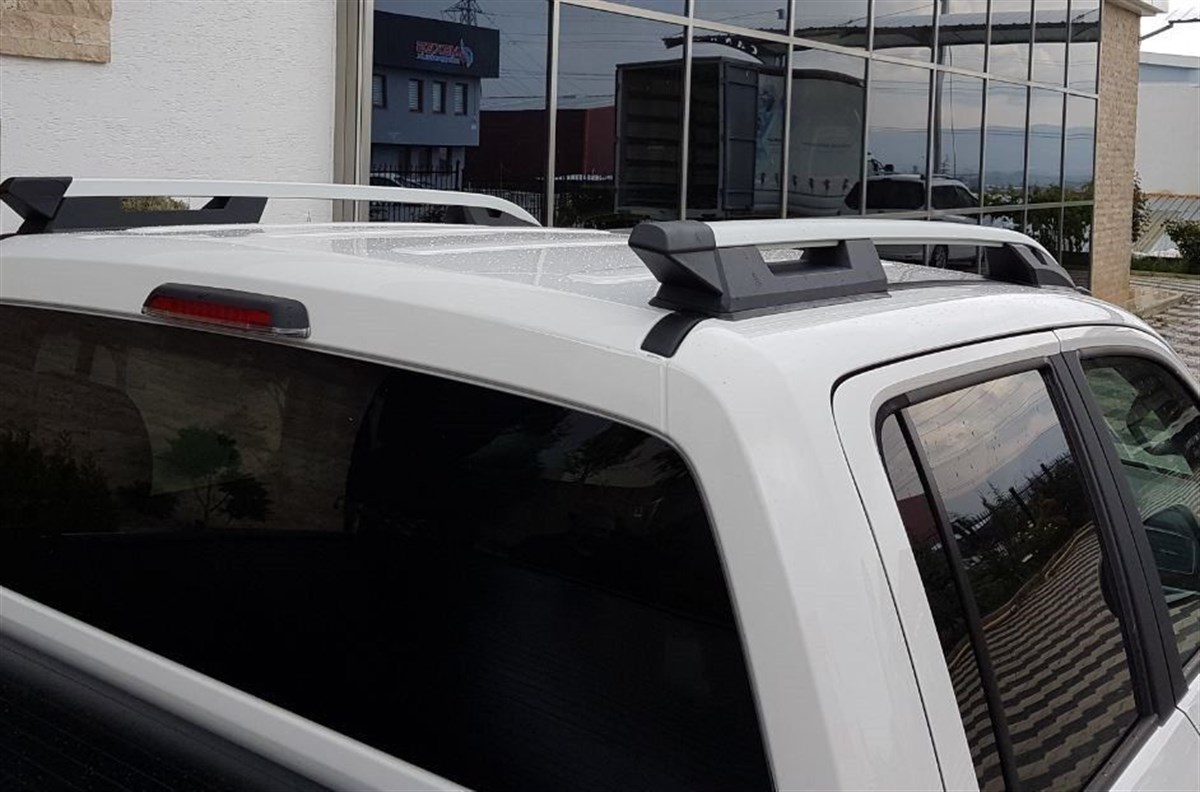 Toyota Hilux Tavan Çıtası Rayı 2 parça Siyah Gri