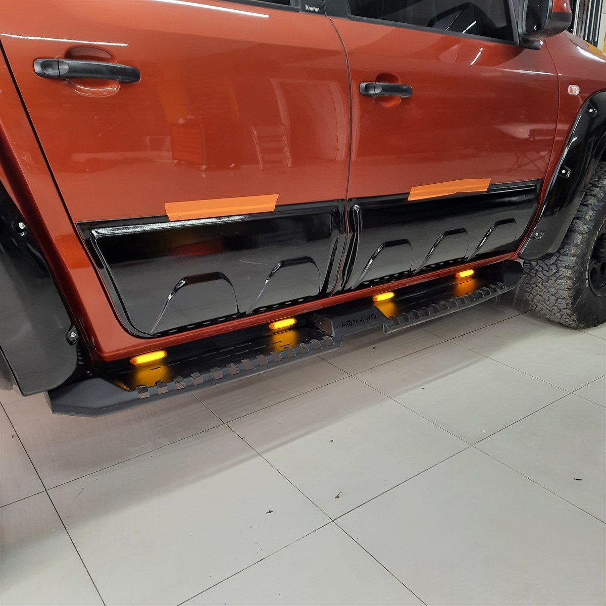 Volswagen Amarok Gövde Kaplama Seti (ABS Plastik Kapı Koruma Seti)