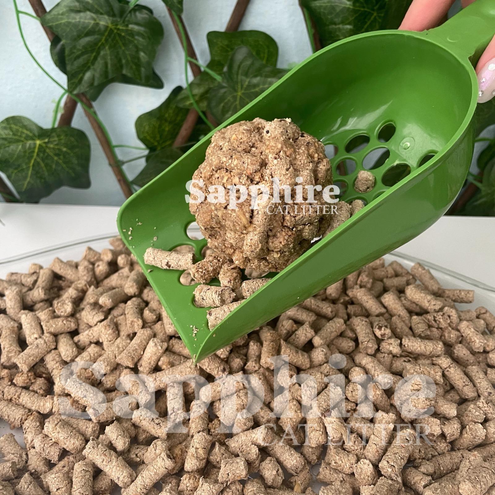 Sapphire İri & Kalın Taneli Topaklanan Kedi Kumu 60 Lt + Kürek (10 Lt x 6 Adet)