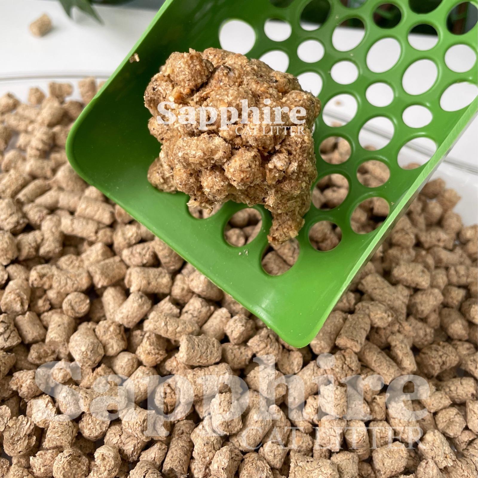 Sapphire Standart Orta Boy Orta Taneli Hızlı Topaklanan Kedi Kumu 50 Lt + Kürek (10 Lt x 5 Adet)