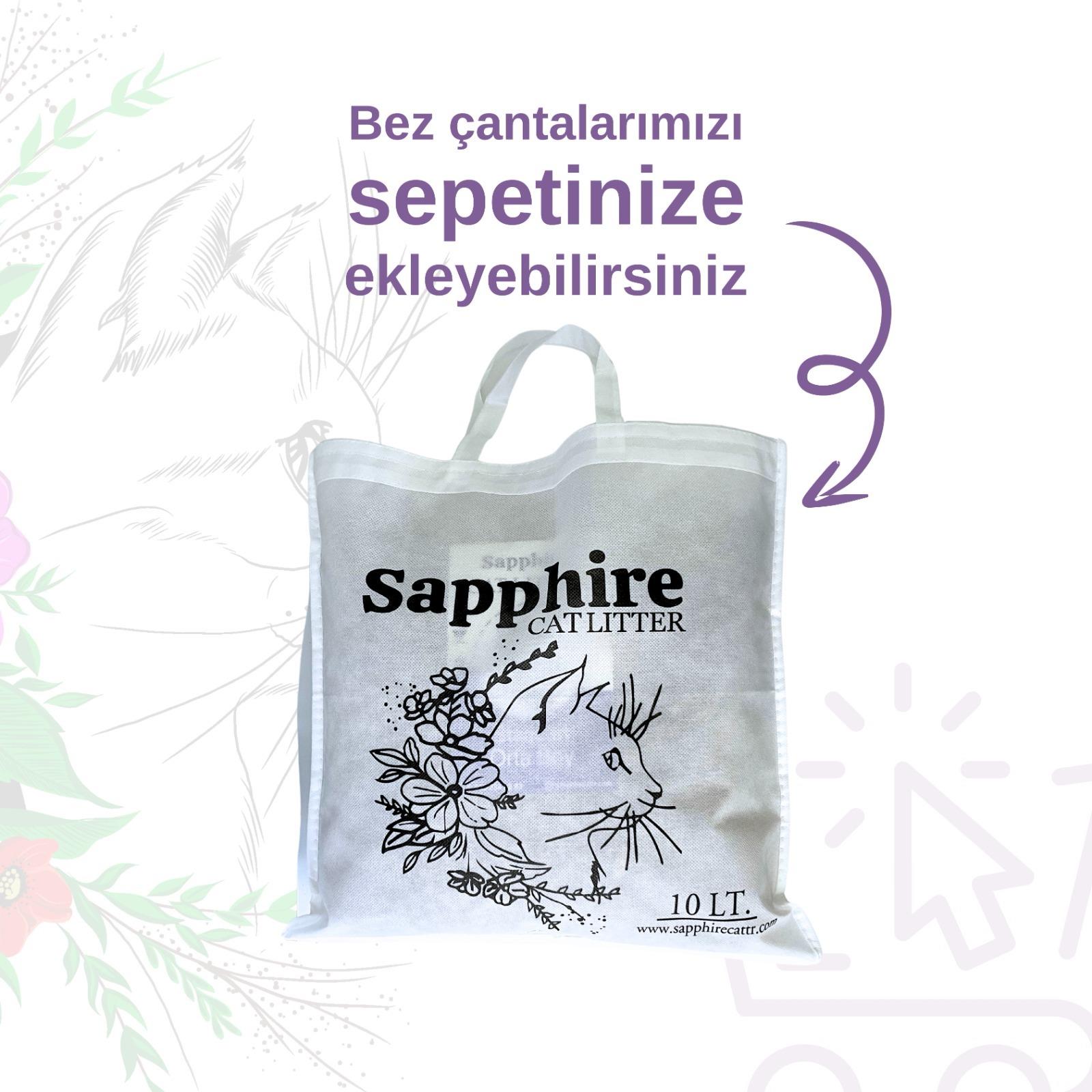 Sapphire Standart Orta Boy Orta Taneli Hızlı Topaklanan Kedi Kumu 10 Lt + Kürek