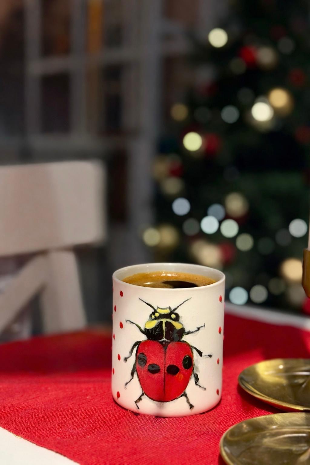 GAIA-LADY BUG/LARGE PORSELEN BARDAK