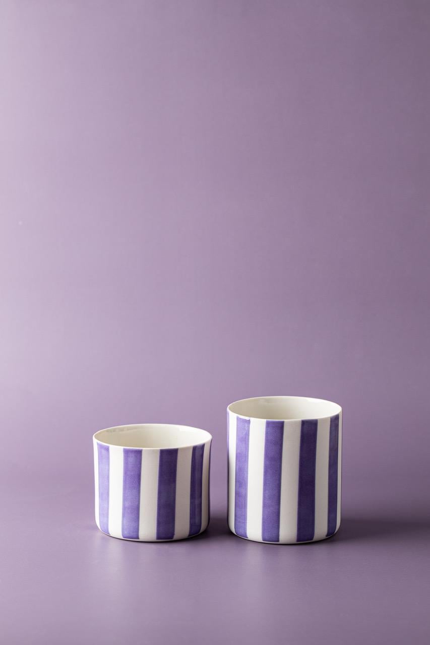 GEO-LINE/ LARGE-Lila PORSELEN BARDAK
