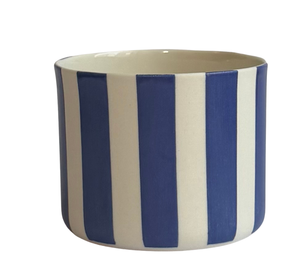 GEO-LINE/MEDIUM-Blue PORSELEN BARDAK