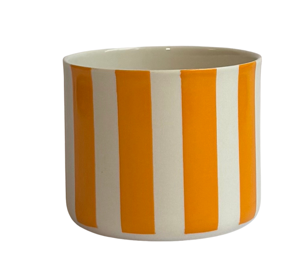 GEO-LINE/MEDIUM-Orange PORSELEN BARDAK