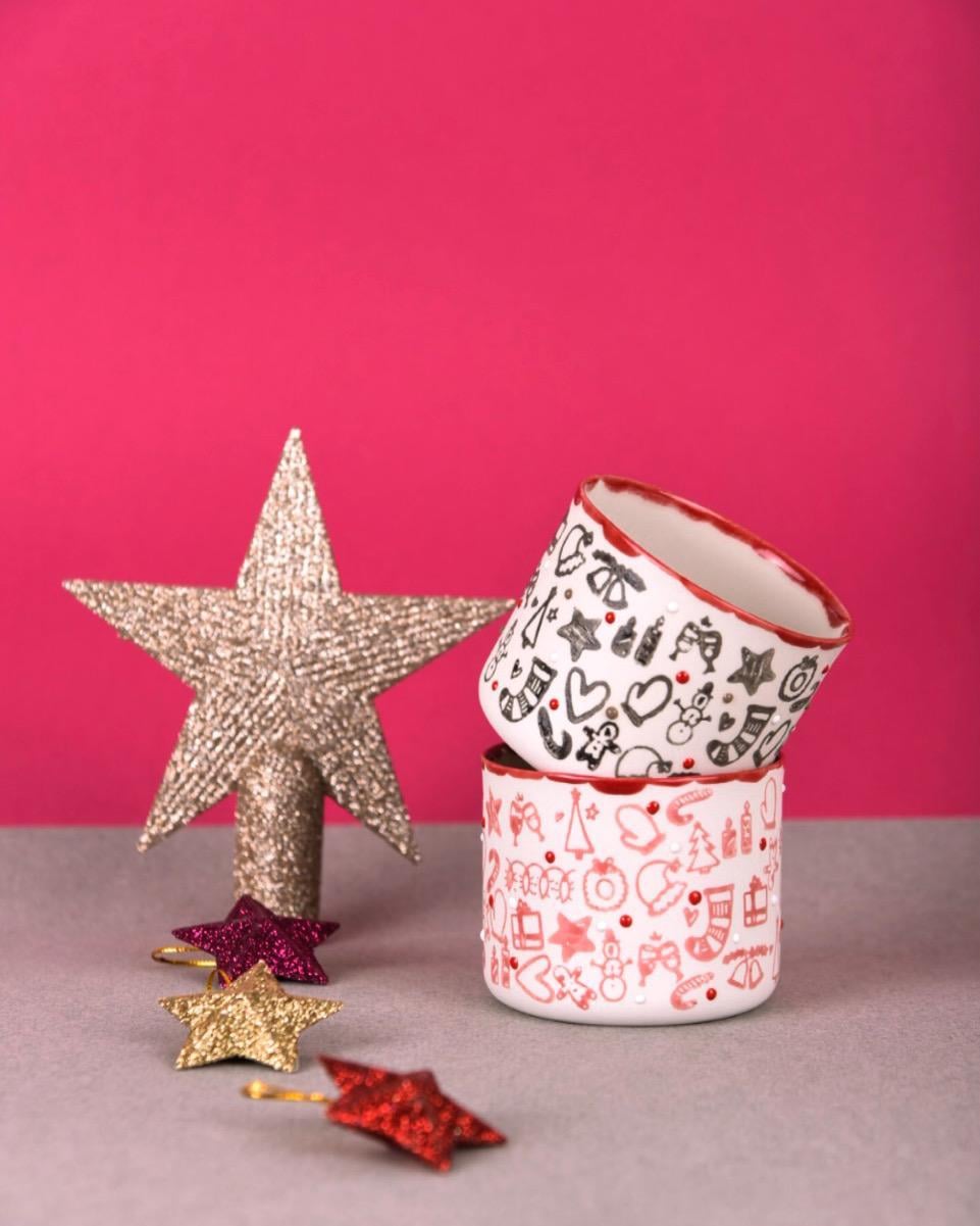 NEW YEAR/MEDIUM- Black PORSELEN BARDAK