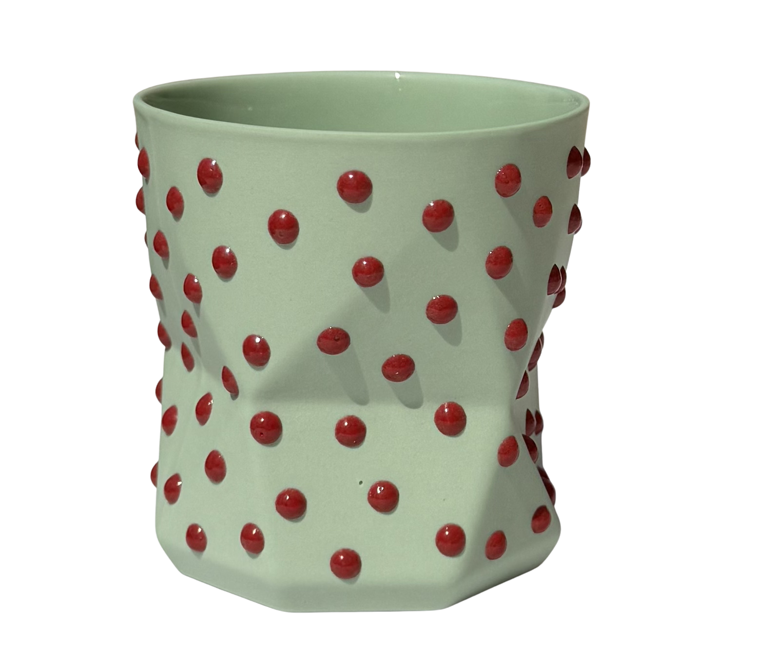 OTTO- MINT/SCARLET PORSELEN BARDAK