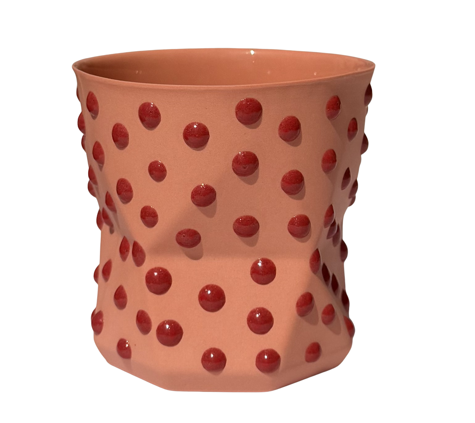 OTTO-ORANGE/RED PORSELEN BARDAK