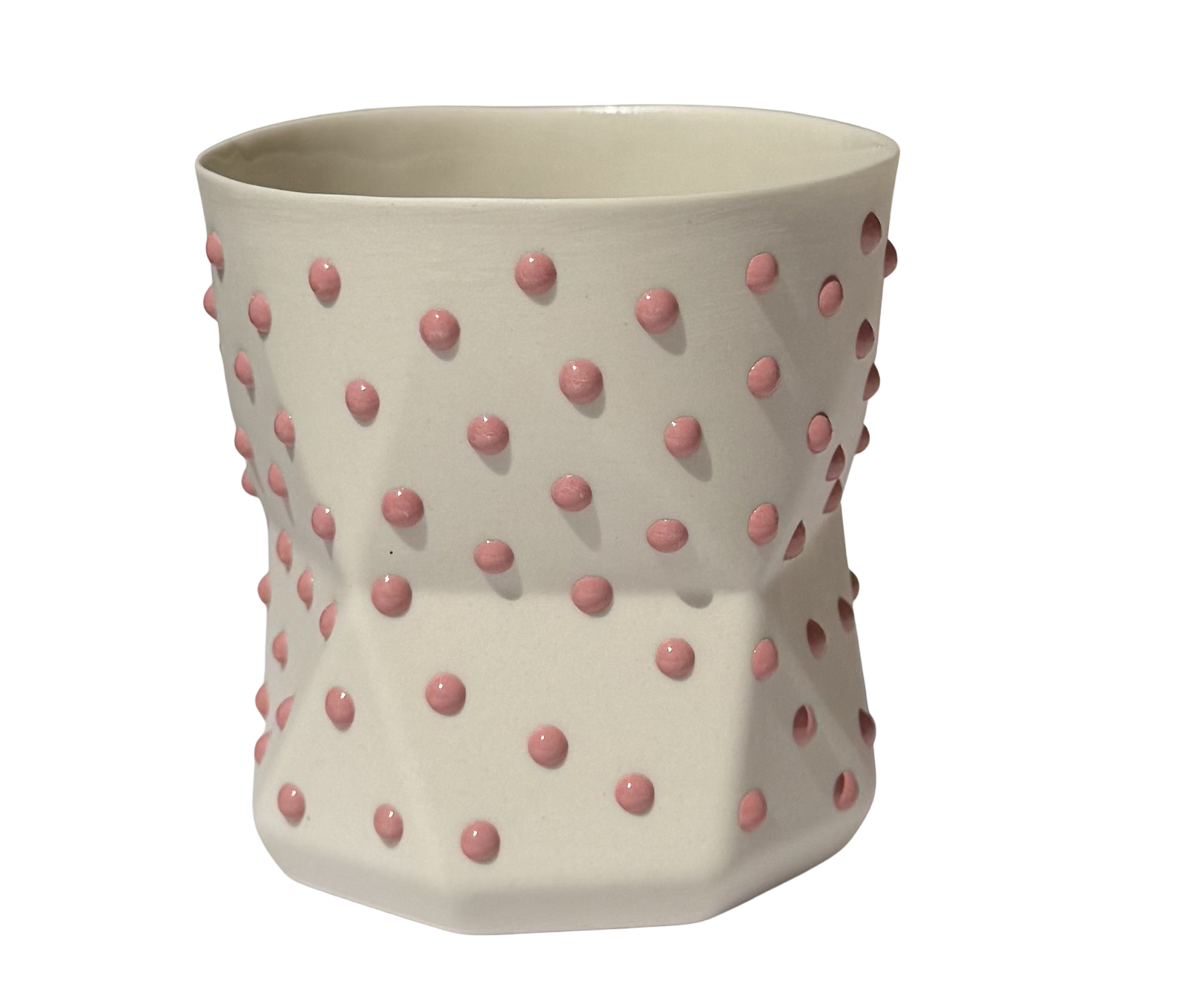OTTO-WHITE/BLUSH PORSELEN BARDAK