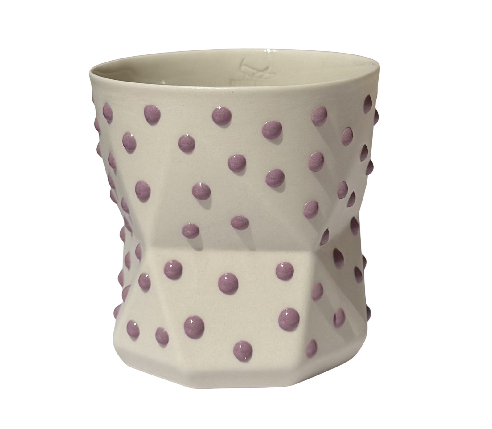 OTTO-WHITE/LILAC PORSELEN BARDAK