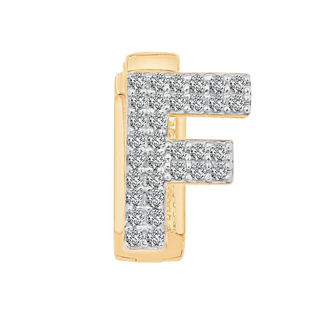 F Harf 9mm Bileklik Charm