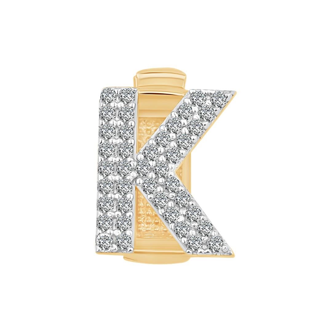 K Harf 9mm Bileklik Charm