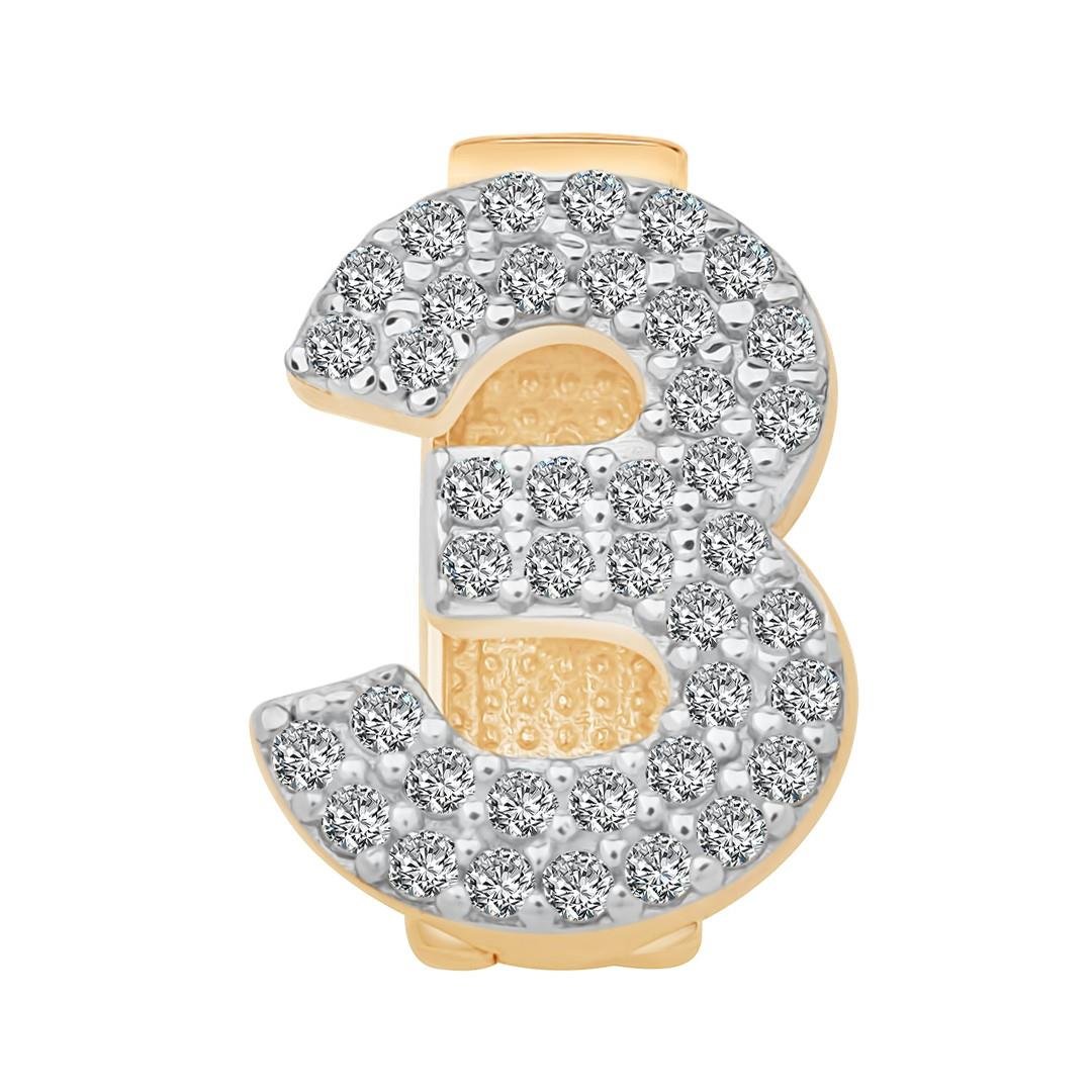 No 3 Bileklik Charm 9mm