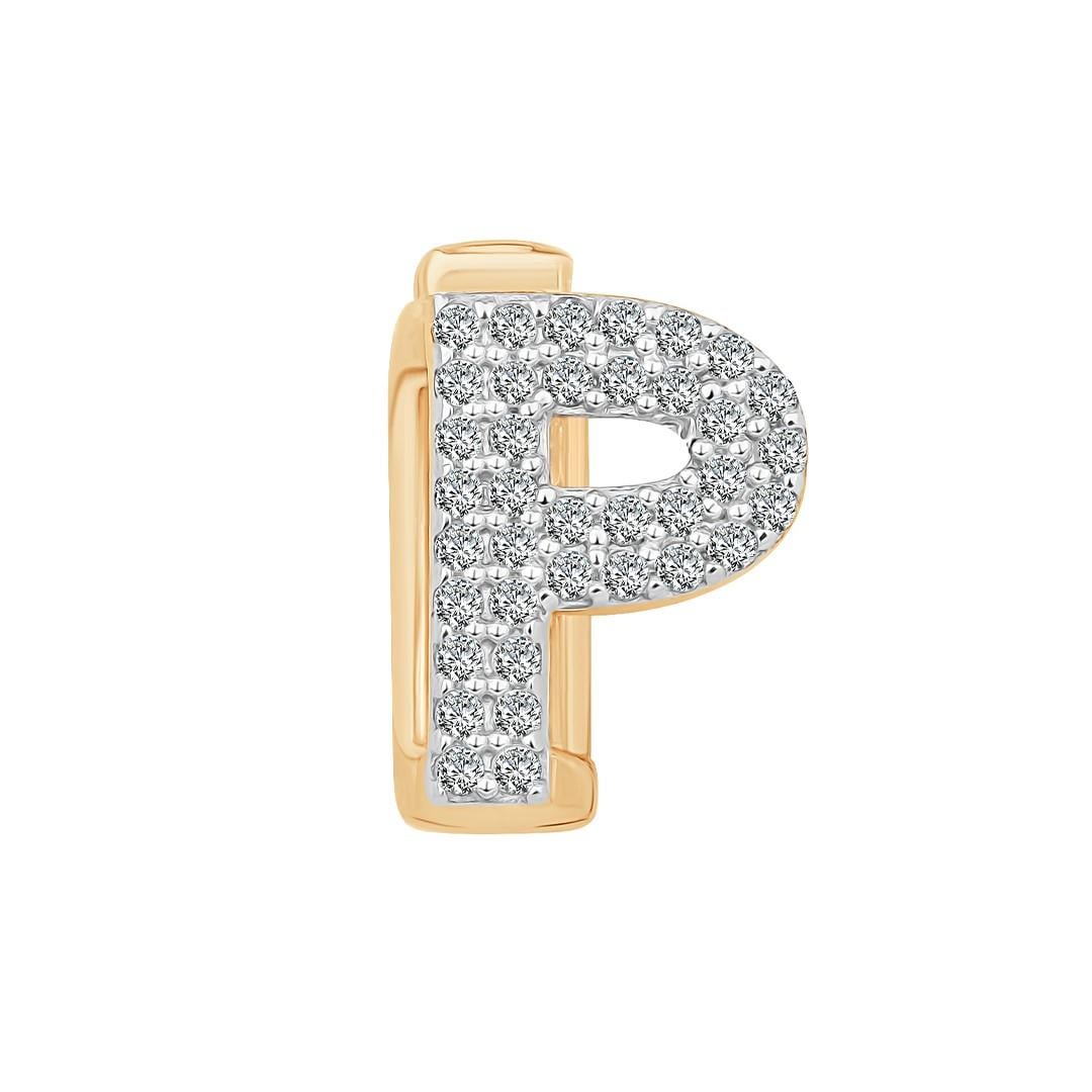 P Harf 9mm Bileklik Charm