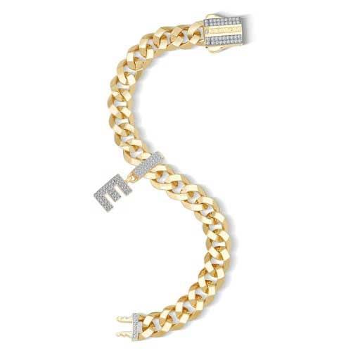 Sallantılı Taşlı Harf 9mm Bileklik Charm