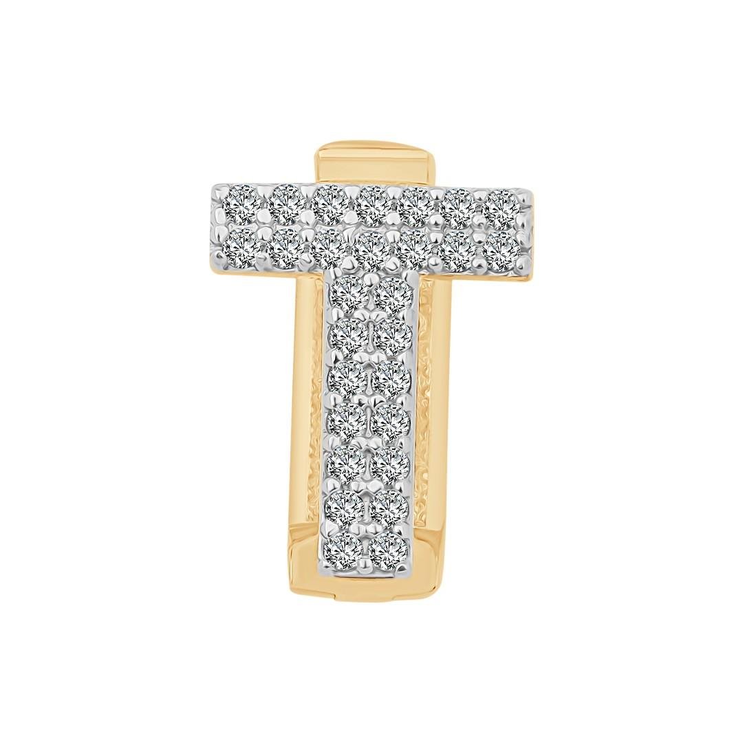 T Harf 9mm Bileklik Charm