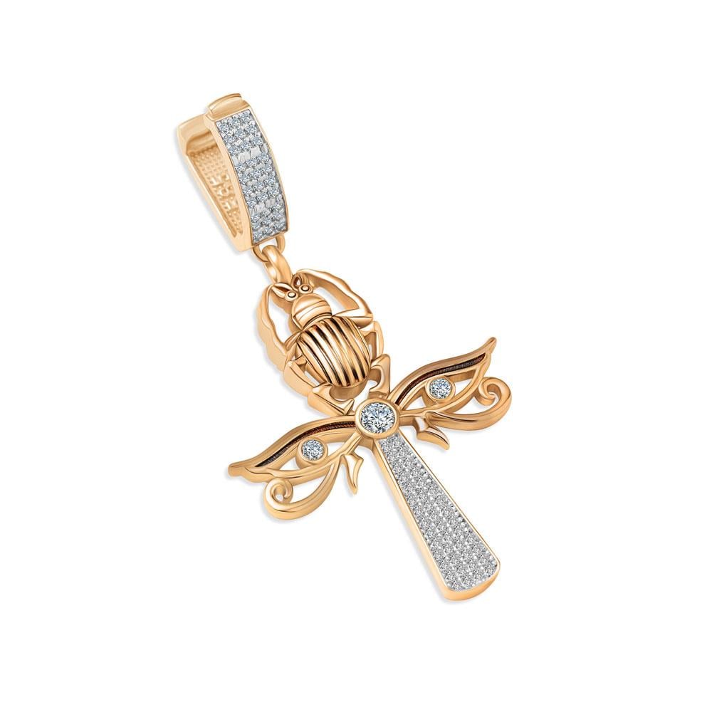Taşlı Ankh Charm