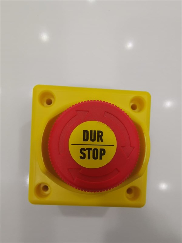 1'li Kutulu Plastik Acil Stop Butonu