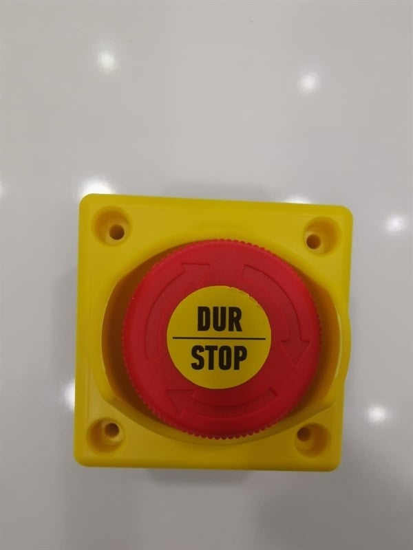 1'li Kutulu Plastik Acil Stop Butonu