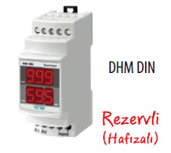 6 Hane dijital iş güç zaman saati 220V AC Ray Tipi