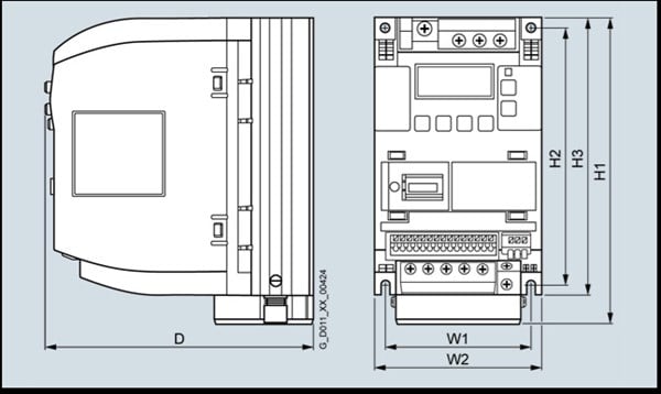 6SL3210-5BB23-0UV0 3,00 KW Hız Kontrol Cihazı Sina
