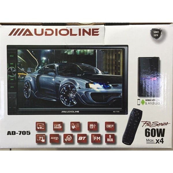 AUDIOLINE AD-705 USB - Bluetooth Double Oto Teyp + KAMERA 7 RENK