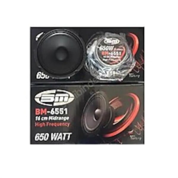 Bm Oto Mıdrange 16Cm 650W 2 Adet Bm-6551