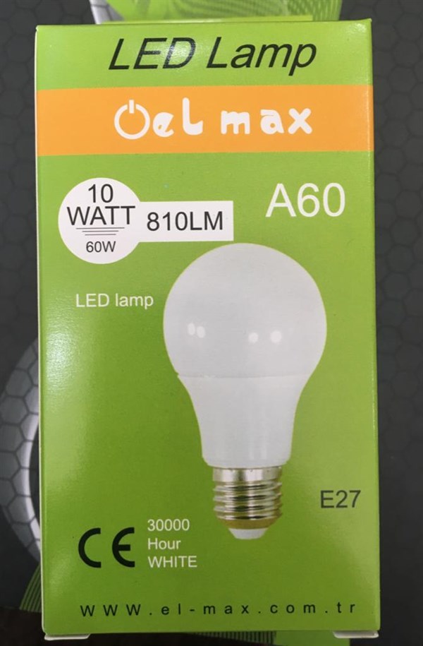 EL-MAX 10W Led Ampul Beyaz Renk