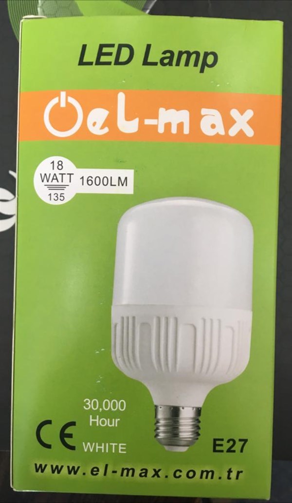 EL-MAX 18W Torch Led Ampul Beyaz Renk