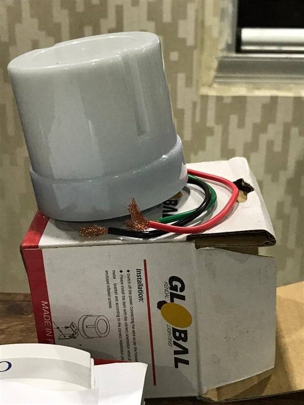 Fotosel Rölesi (ışık Sensörü) Komple - Global 220-240V 25A Otomatik IŞIK Algılama