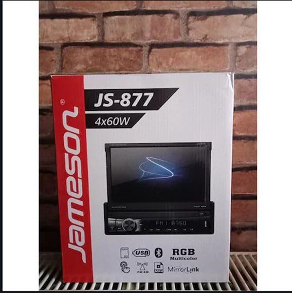 JAMESON JS-877 7İNÇ INDASH TEYP BLUETOOTH USB AUX 4X60W MİRROLİNK
