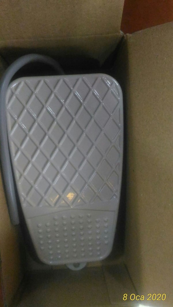 METAL AYAK PEDALI (250VAC 15A) KABLOLU FS-3 EL-MAX KALİTELİ ÜRÜN