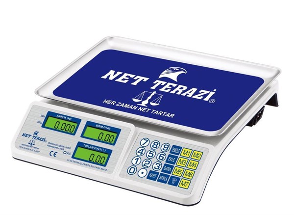 NET Elektronik Şarjlı Pilsiz Dijital Bakkal Manav Kasap Terazisi