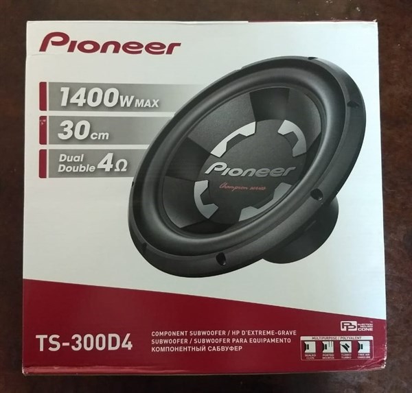 PIONEER TS-300D4 OTO HOPARLÖR 30 CM BASS 1500W 1 ADET  ÇİFT BOBİN