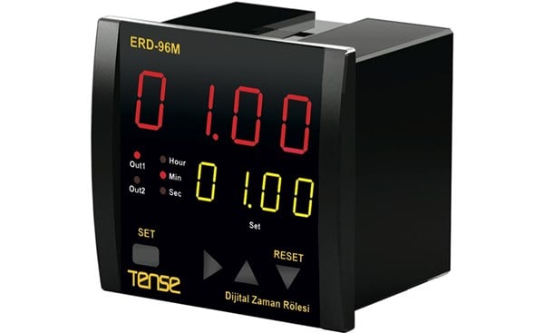 Tense ERD-96M Dijital Zaman Rölesi 96x96 Pano Tipi