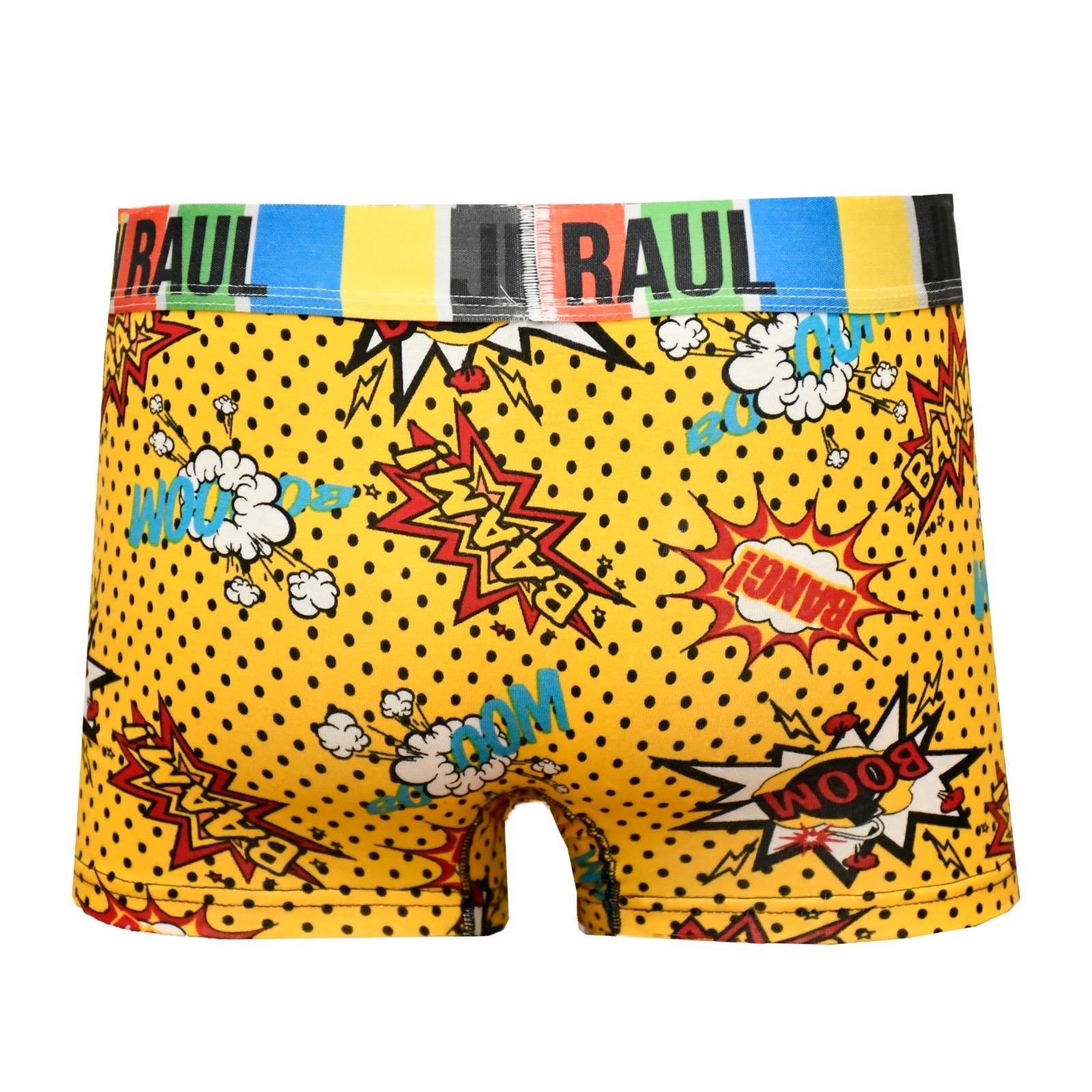 %100 Pamuk/Likra Kumaş Desenli Boxer