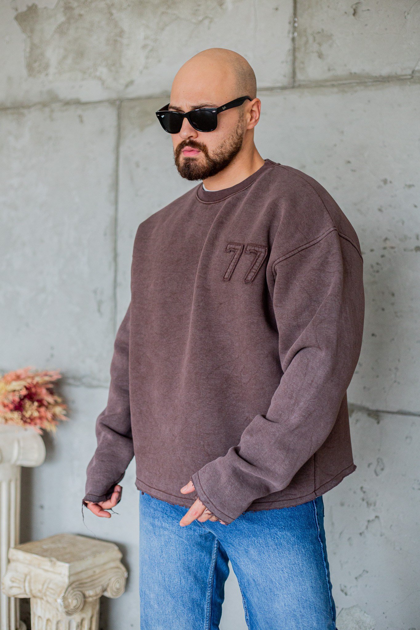 77 Parça Detaylı Overize Sweatshirt (SVTKA118)