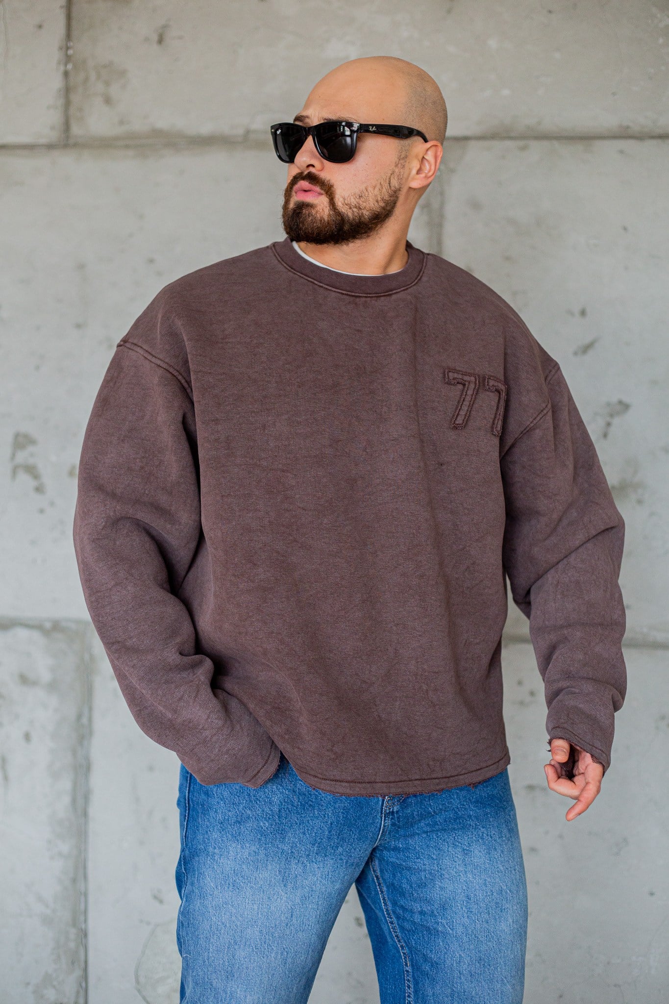 77 Parça Detaylı Overize Sweatshirt (SVTKA118)