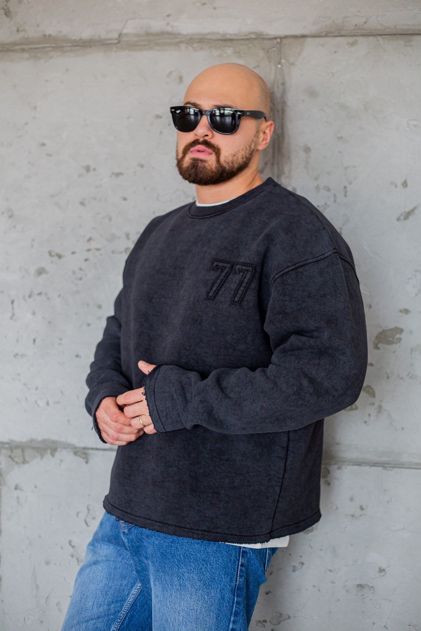 77 Parça Detaylı Overize Sweatshirt (SVTS118)