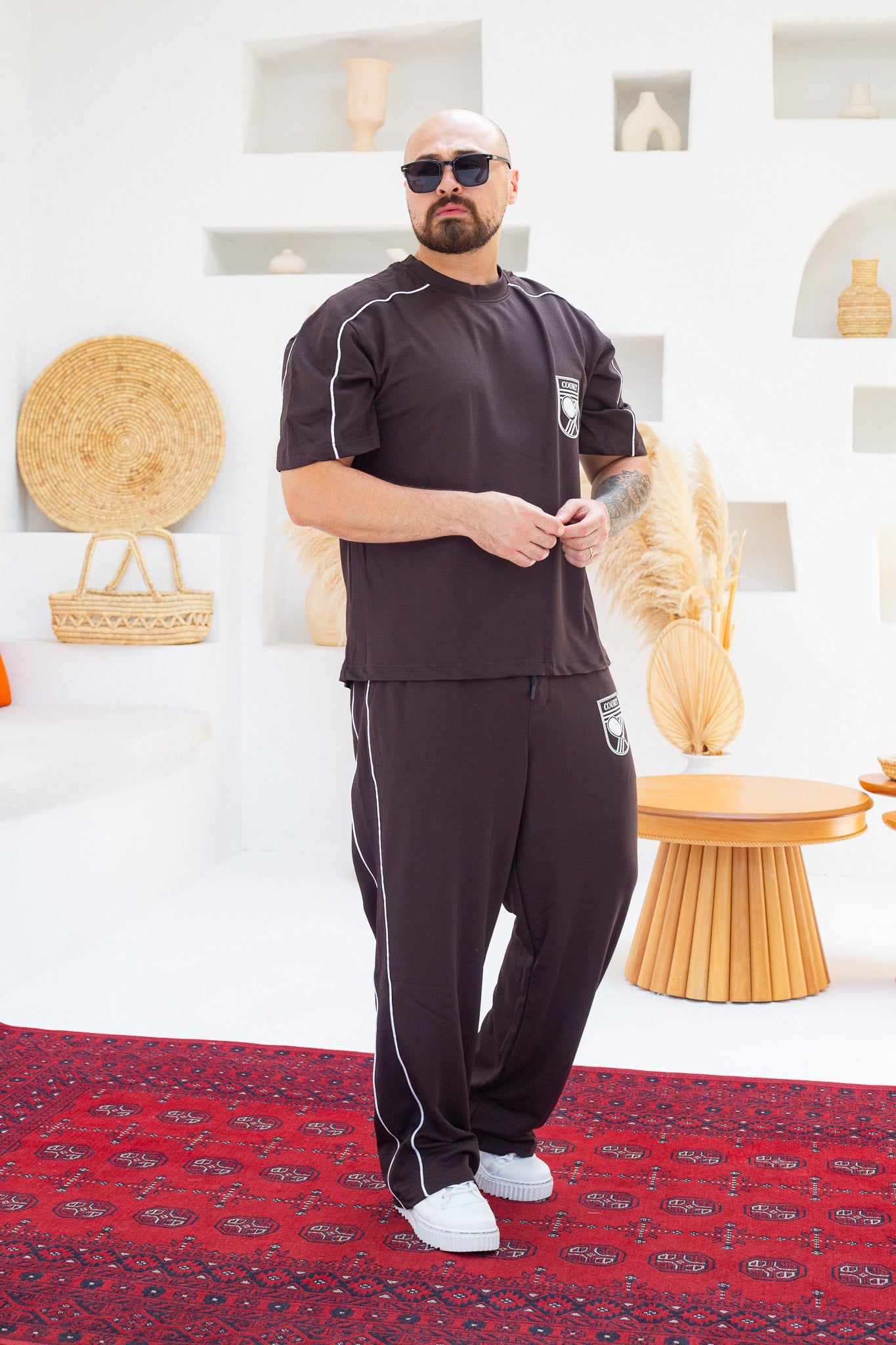 Arma Detaylı Biyeli Oversize Alt/Üst Takım (TKKA57)