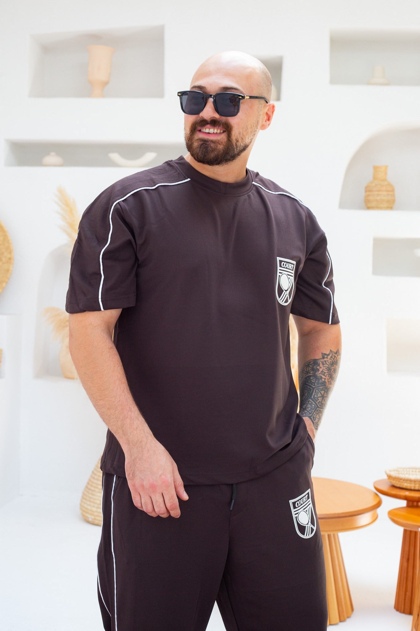 Arma Detaylı Biyeli Oversize Alt/Üst Takım (TKKA57)