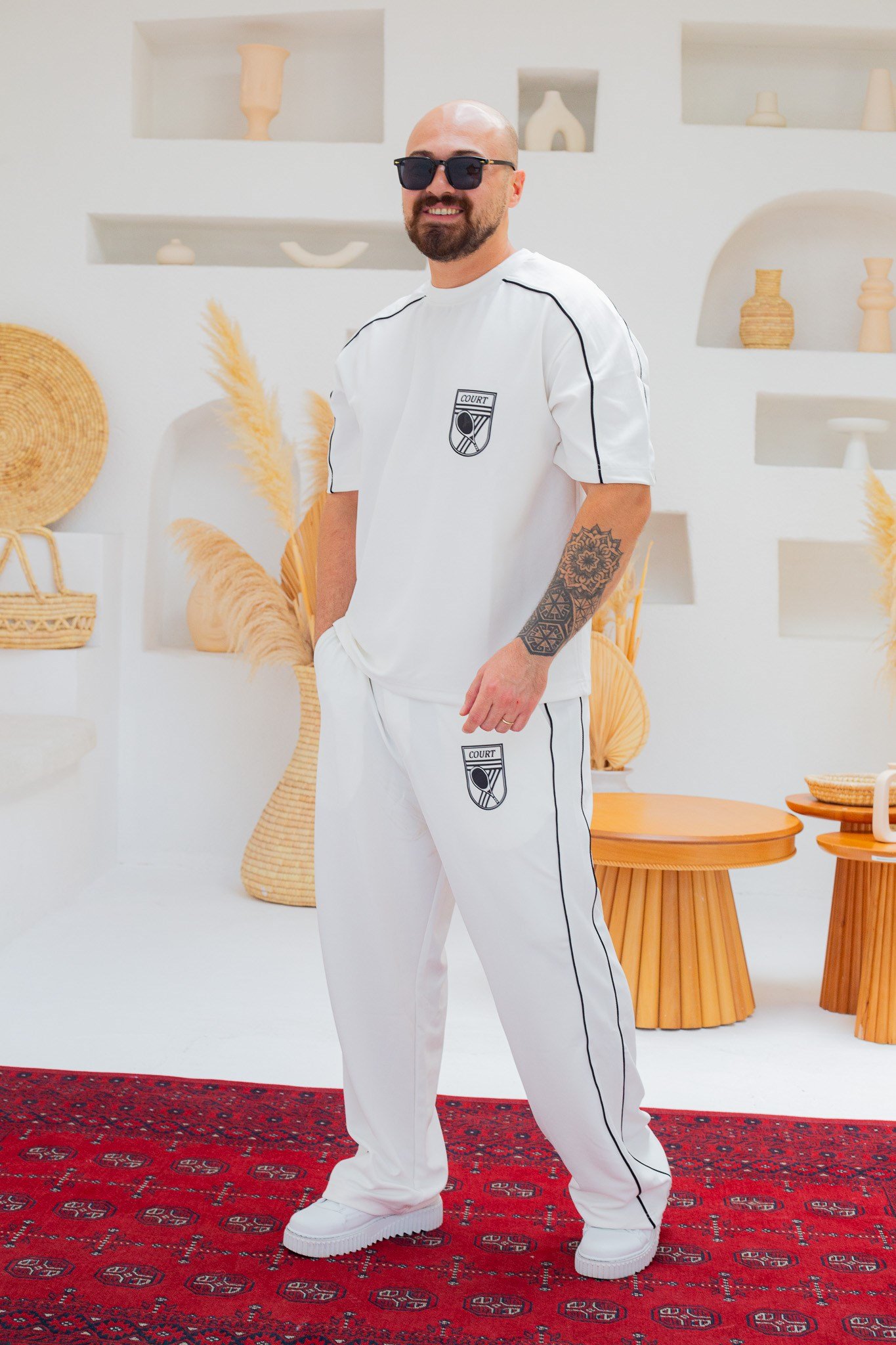Arma Detaylı Biyeli Oversize Alt/Üst Takım (TKB57)